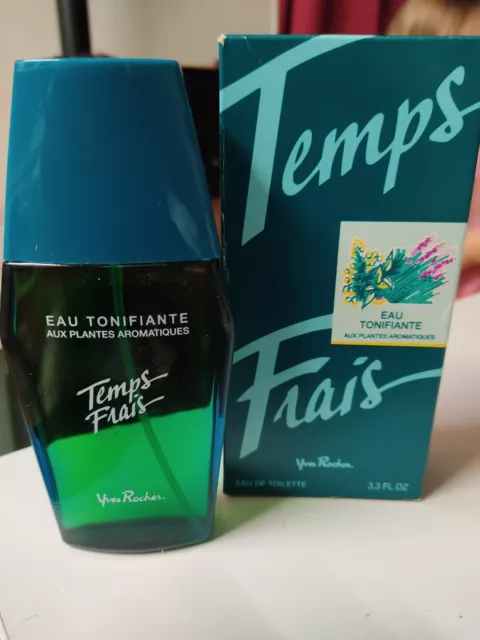 Parfum Eau De Toilette Temps Frais Yves Rocher Spray 100 Ml Rare Avec Boîte