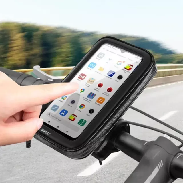 Borsa Impermeabile Porta Smartphone Manubrio Bicicletta Monopattino TouchScreen