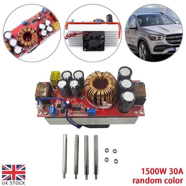 DC-DC 10-60V 12-90V 1500W 30A Step Up Converter Boost CC CV Power Supply Module