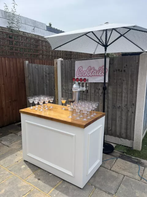 MOBILE BAR HIRE WITH KEG COOLER! Self Service Bar Cocktail Kegs Beer Kegs