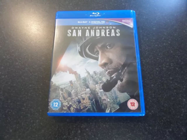 San Andreas Blu-ray Dwayne Johnson Action Thriller In Excellent Condition L@@K!!