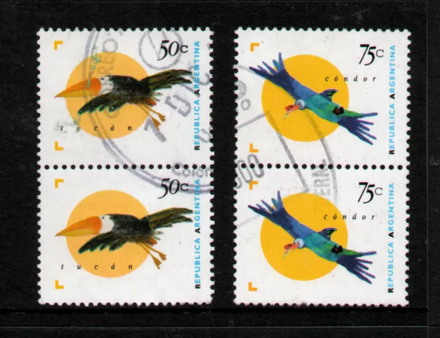 Used Set " Birds Argentine Fauna " Argentina 1995