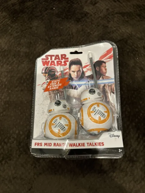 Walkie Talkies Star Wars BB-8 FRS Rango Medio Push To Talk Sellado