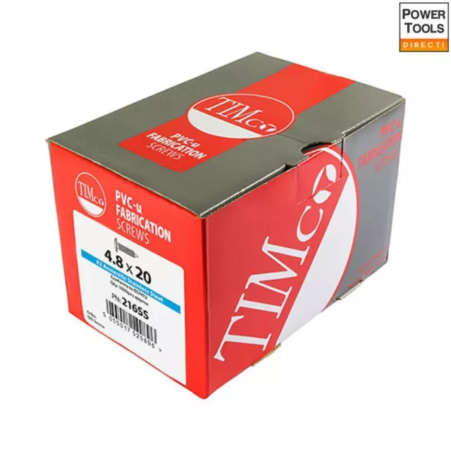 Timco PVC Fensterschraube SH/PAN - S/S 4,8 x 16 Box 1000