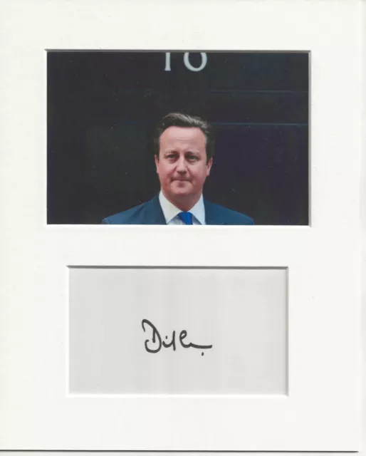 David Cameron prime minister signed genuine authentic autograph AFTAL 73 COA