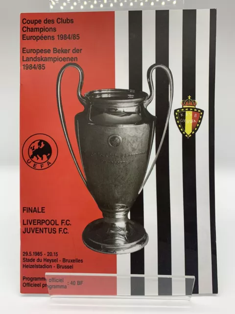 RARE Liverpool v Juventus 1985 European Cup Final Programme