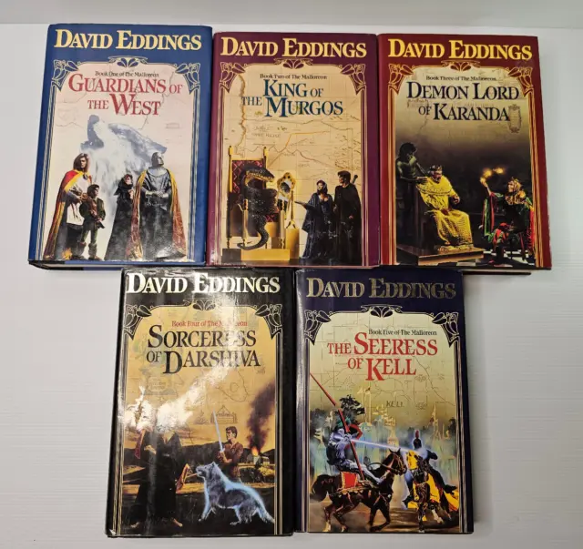 5x THE MALLOREON Complete Series 1-5 First Edition Hardcovers David Eddings