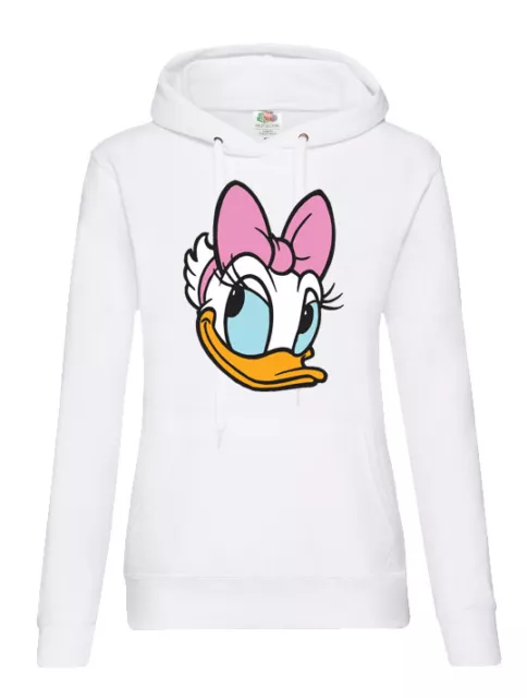 Blondie & Brownie Damen Hoodie Kapuze Pullover Daisy Duck Mickey Minnie Mouse