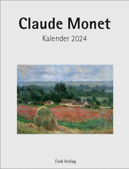 CLAUDE MONET 2024 Kunst-Einsteckkalender Kalender 12 S. Deutsch 2024 