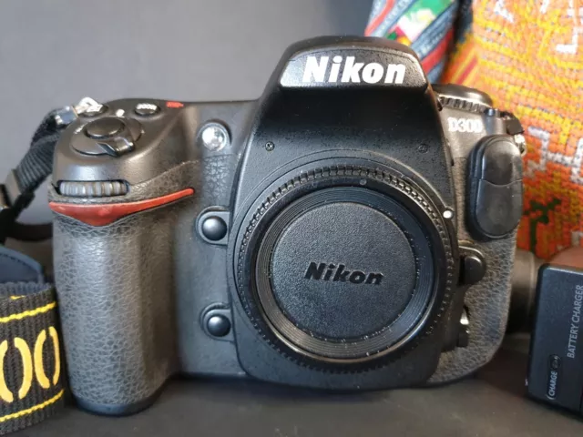 Nikon D300 Camera Body Only with Charger & Strap Digital SLR Camera - 12.3MP 3