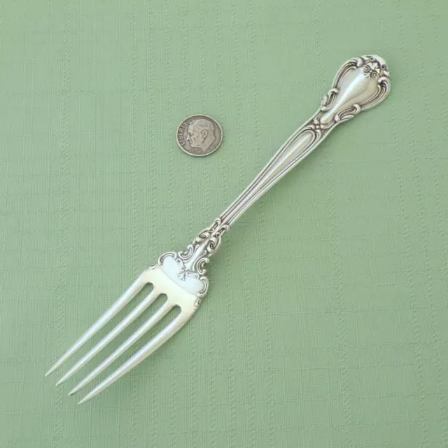 Old Mark GORHAM Sterling Silver CHANTILLY Marked "T" Regular LUNCHEON Fork 7" lg