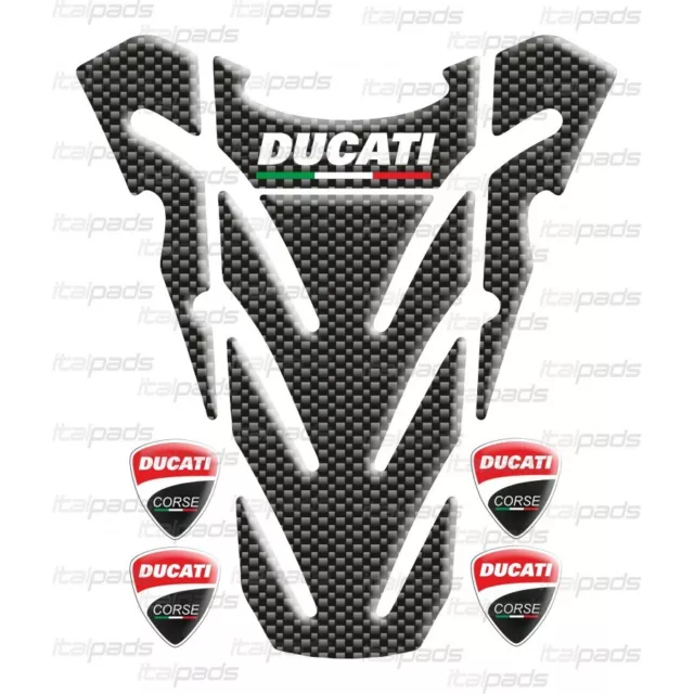 Protège-réservoir "Top Wings" carbon look2  pour  DUCATI Monster