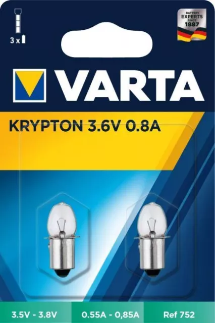 Lampe de rechange - krypton  - bl. 2pcs --- 3.6v