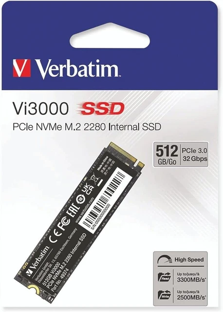 Verbatim 49374 Ssd Interne Vi3000 512Gb
