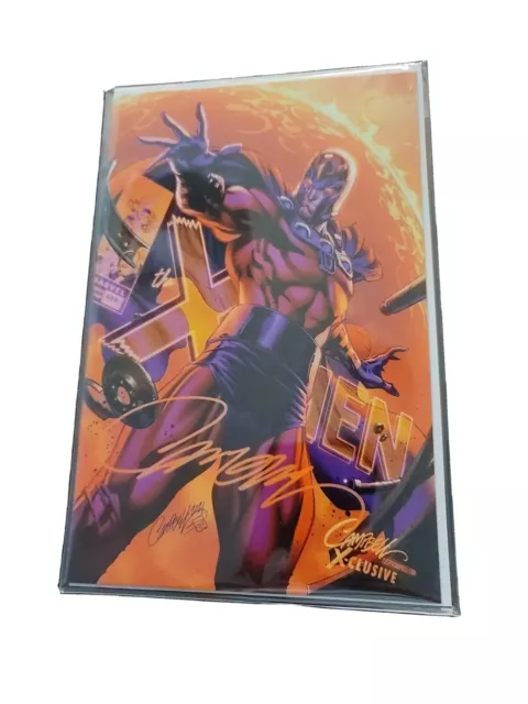 X-Men Legends 1 J Scott Campbell B Magneto Variant Nm Signed W Coa