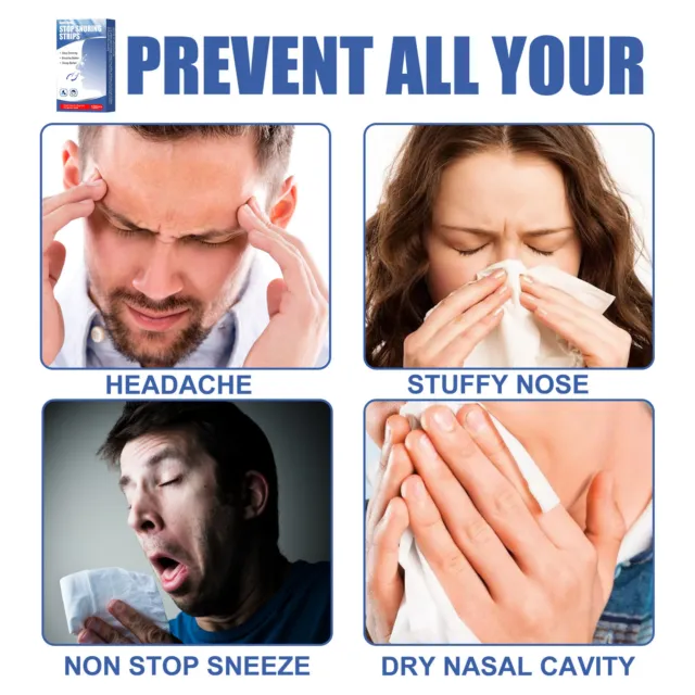 Tira nasal para prevenir ronquidos 100 piezas parches en la nariz reducen los ronquidos y previenen la boca