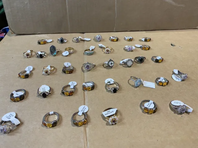 Job Lot Wholesale 37 x Giani Jewellery Rings Tarnished Clearance Stock