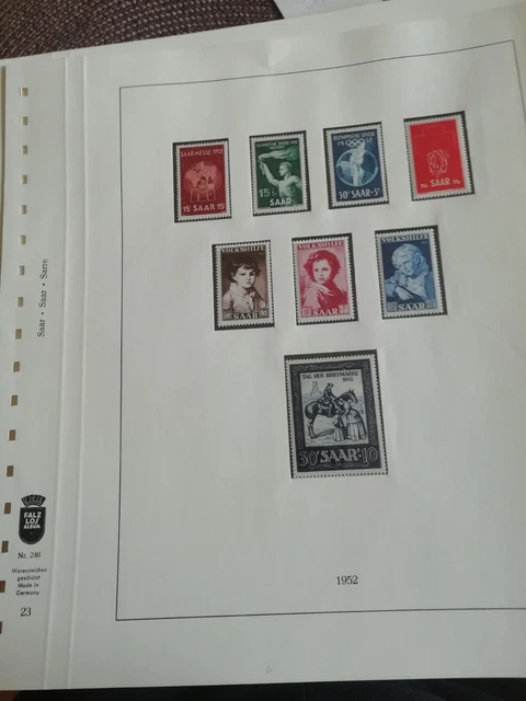 Saarland ab 1952, postfrisch **
