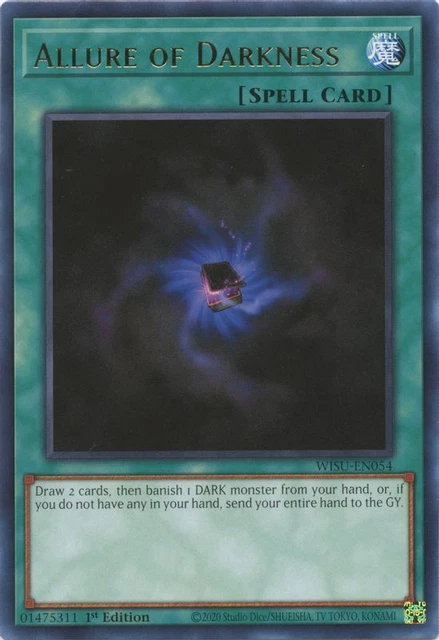 Allure of Darkness - 1st - WISU-EN054 - NM - Rare Yu-Gi-Oh!