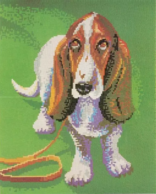 Mini Stecksystem Beagle (Hund) ca. 9.500 Teile mit XXL-Steckvorlage Nr. 41256