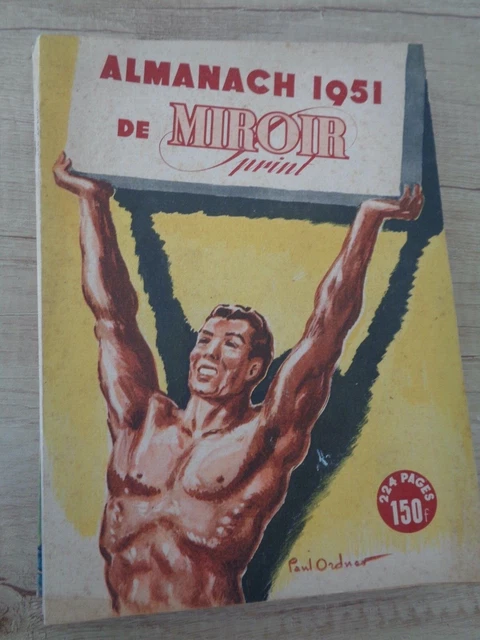 1948 ALMANACH MIROIR SPRINT CYCLISME , BOXE , FOOTBALL , ATLETISME , RUGBY