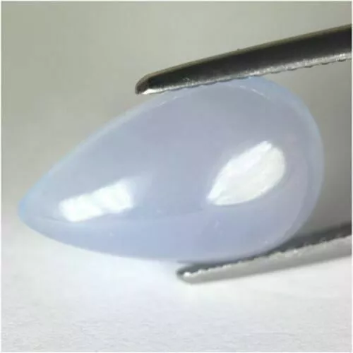 ★★   Rare !! Calcedoine Bleue Blanche Du Bresil : 5,32 Carats  ★★ P150.099