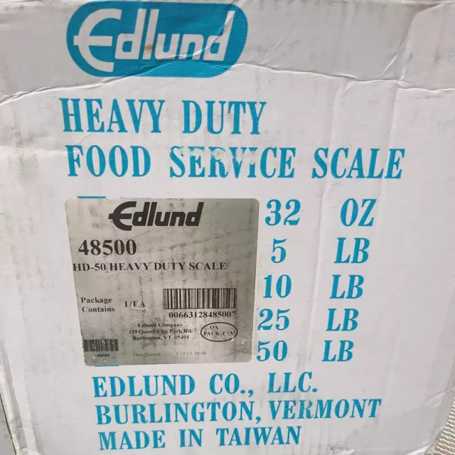 Edlund 48500 HD-50 Heavy Duty Food Service Scale