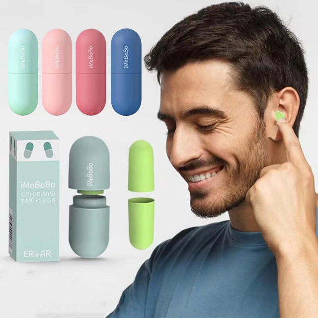 Bouchons D'oreille Silicone Réutilisables - Réduction Bruit 45 DB, 4 Tailles (XS/S/M/L) Pour Dormir, Moto