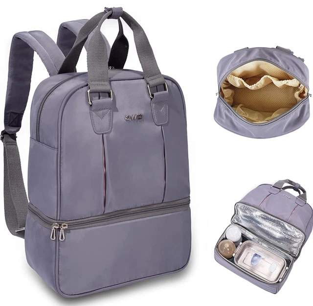 Diaper Bag Backpack with Lunch Bag Baby Diaper Bags Multifunction Waterproof Bag
