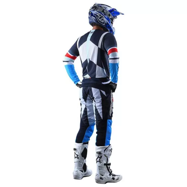 Pantalon moto cross vtt enduro Troy Lee Designs GP Air Warped Bleu T.30 (S) 3