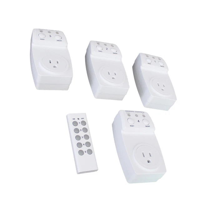 Prise de commutateur de télécommande 3PCS avec 1 télécommande 5