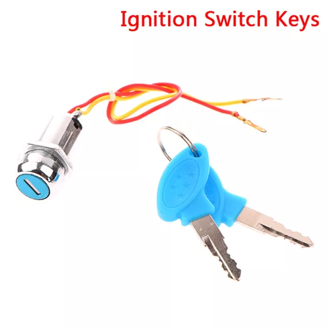 Universal 2 Wire 2 Keys Ignition Switch Key Lock Electric Bike ScootID