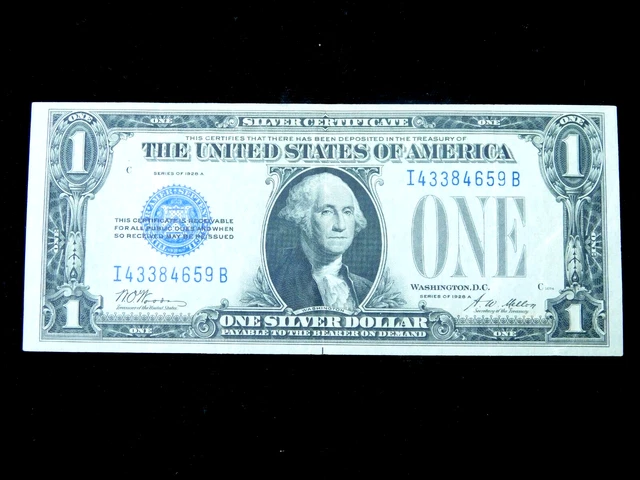1928A $1 United States Silver Certificate Funny Back - Nicer Grade