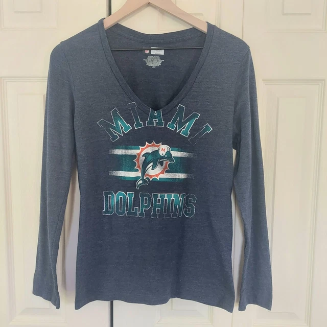 NFL Team Apparel Miami Dolphins Long Sleeve Shirt! Women's Sz.  L!
