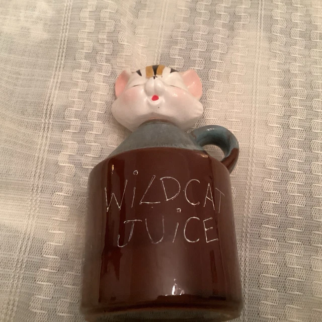 WILDCAT JUICE ビンテージ　デカンタボトル　置物　1950〜1960 WILDCAT JUICE ビンテージ デカンタボトル 置物 1950〜1960 美術
