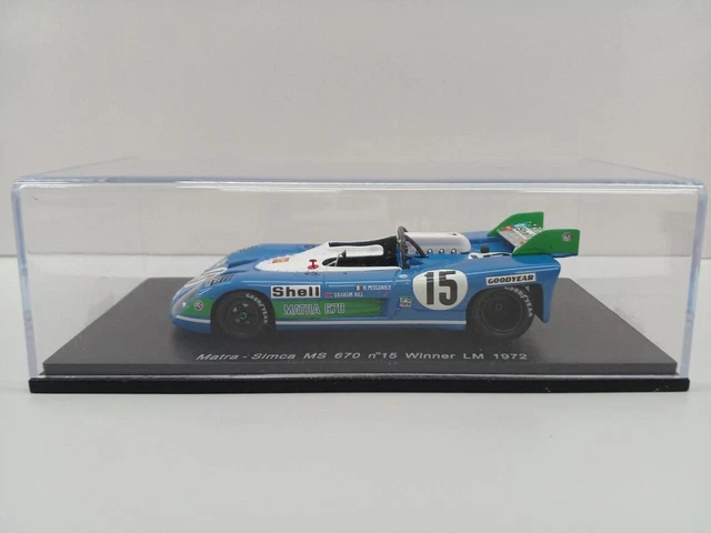 S3550 - Spark Matra Simca Ms 670 B N.12 3Rd Le Mans 1973 Jabouille