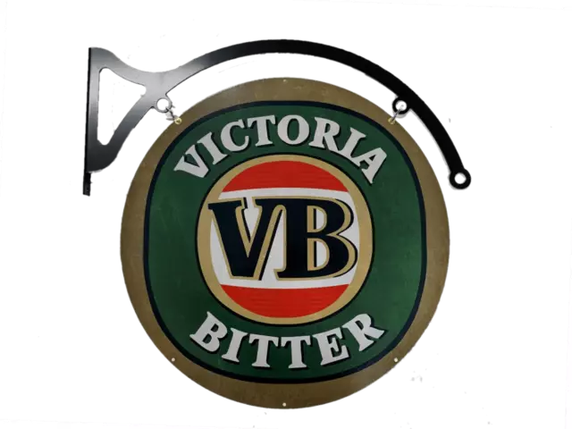 MASSIVE VB Victoria Bitter Beer Metal Bar Wall Sign Man Cave Garage Workshop