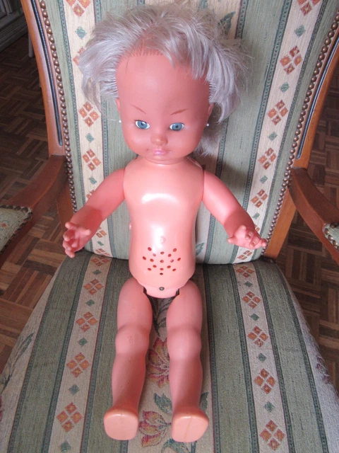 ANCIENNE POUPEE PARLANTE Et Marcheuse Gege 52 Cm A Disque 1972 Vintage France EUR 80,00 - FR