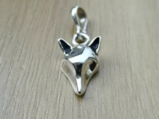 Pendentif renard en argent sterling .925 collier d'animaux sauvages...