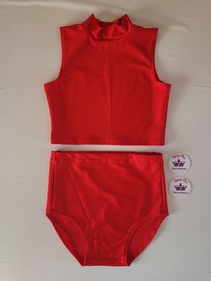 #73 5/7 ans FREESTYLE Danse Asymétrique Top Court/Culottes/Accessoires d'Amande 