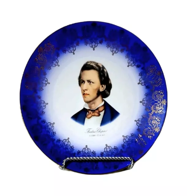 Frederic CHOPIN PORTRAIT WALL ART PLATE Poland Charger Royal Bayreuth