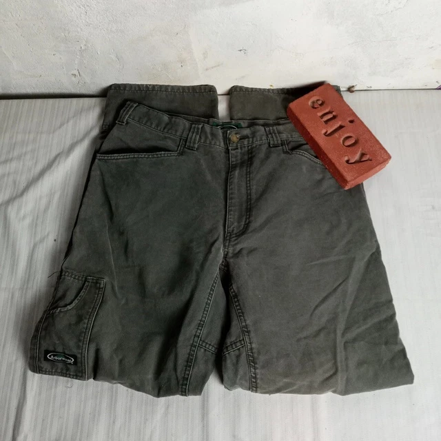 Arborwear Canvas Tree Climbing Climber Gear Work Green Pants Mens Size 34 x 32