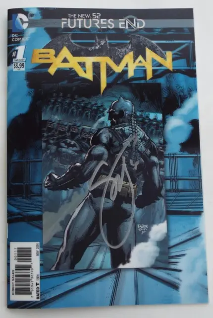 Neu Unterzeichnet Scott Snyder Batman Futures End #1 3D Variante One-Shot 2015