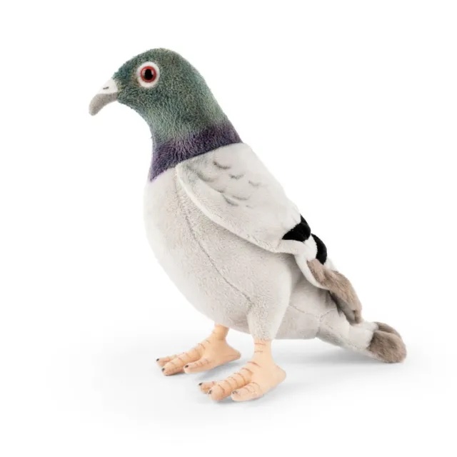 Pigeon Plush Soft Toy Bird Teddy by Living Nature. Wild Life Gift. 20cm H