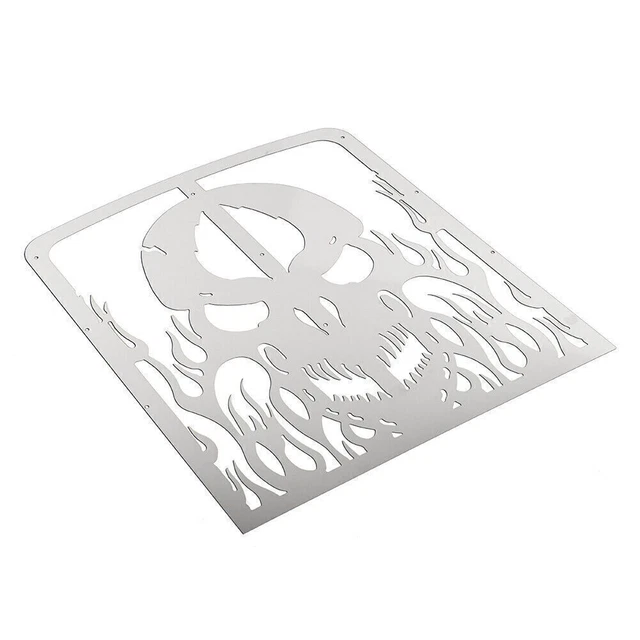 Skull Radiator Grille Grill Guard Cover Steel Fit Yamaha Banshee YFZ350 1987-12