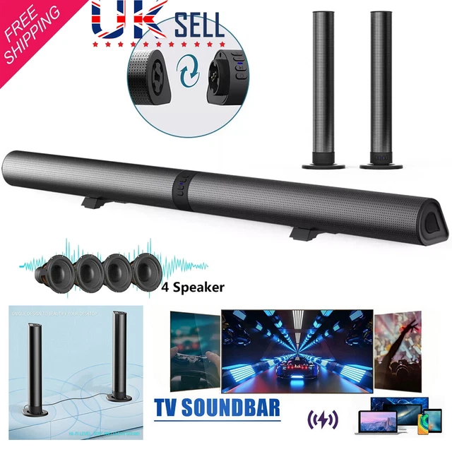 DETACHABLE SOUND BARS 2 in 1 for TV Deep Bass for Home Theater