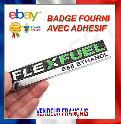 Logo ☆  LOGO Flexfuel e85 ethanol  AUTO flex fuel   EMBLÈME 3D 