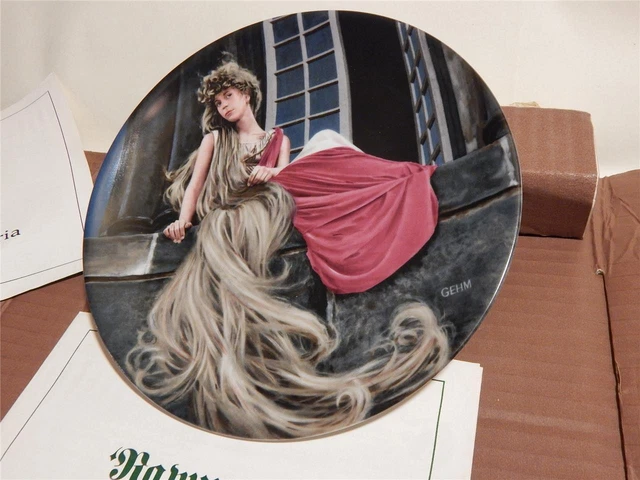 Konigszelt Bayern Rapunzel collector plate with certificate box