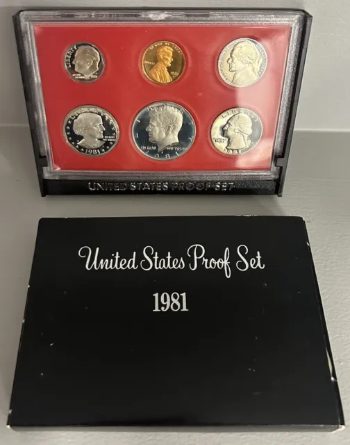 (1) 1981 S Type 2 - (Flat S x6) United States Proof Set in Original Box
