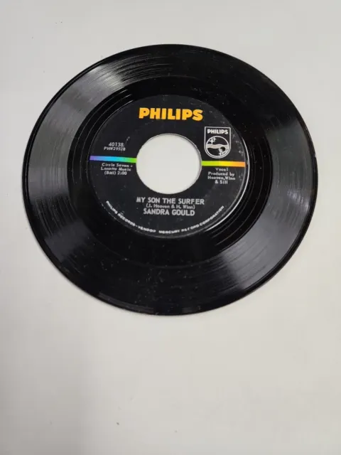 Sandra Gould - My Son the Surfer - Philips (45RPM 7”)(RC347)